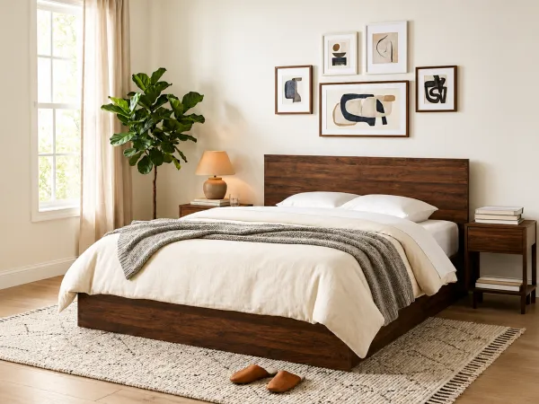 Rio Engineered Wood King Bed with Storage